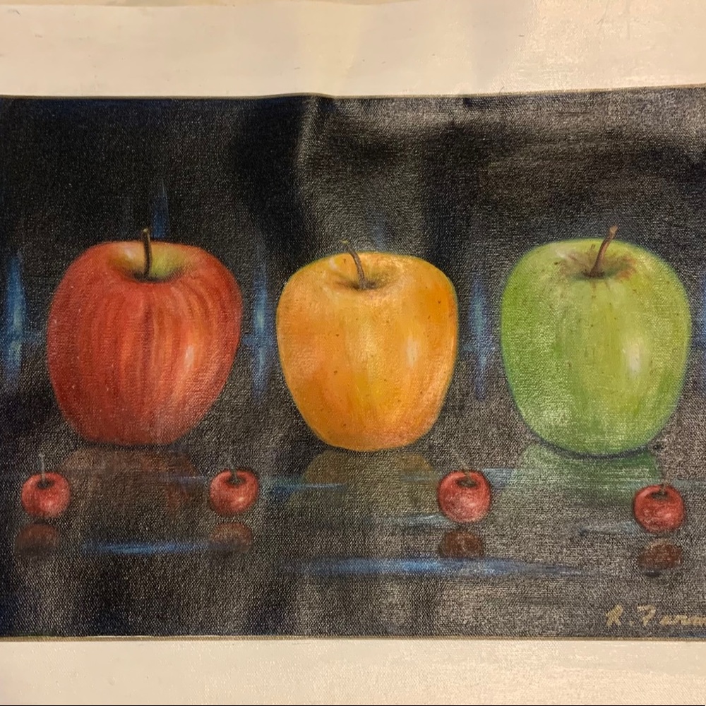 Oil on canvas- fruit